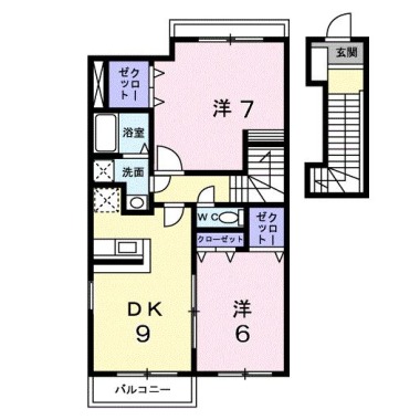 サザン・ヴィアーレB 205の間取り図