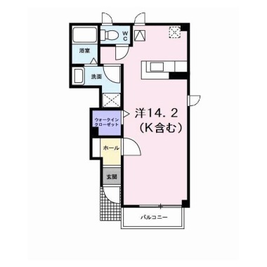 アルカディアC 105の間取り図