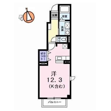 キャプリコートC 101の間取り図