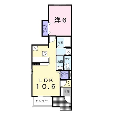 マスターズB 101の間取り図