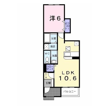 マスターズB 102の間取り図