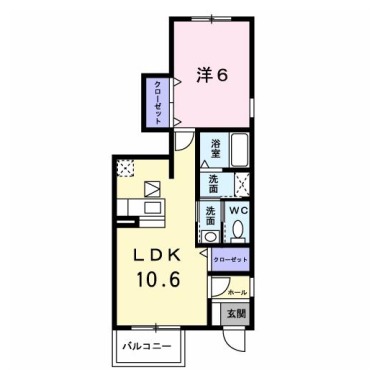 マスターズB 103の間取り図