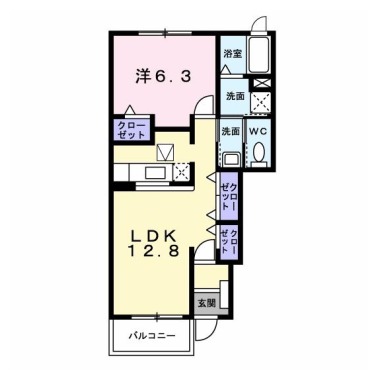 アルテミス 103の間取り図