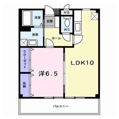 メゾンアネシス 203の間取り図
