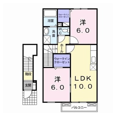 ウィッラ アルテ A 206の間取り図