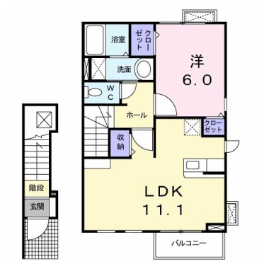 プレアヴェニューE 205の間取り図