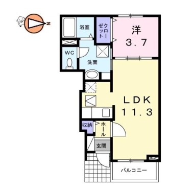 リーフムーン 103の間取り図