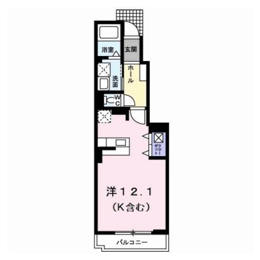 メゾンロアールIII B 102の間取り図
