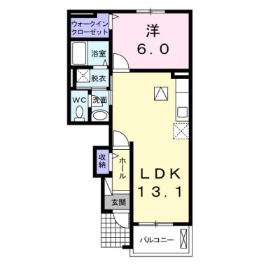 Belle Maison 州津 102の間取り図
