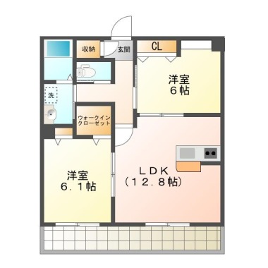 BEREO AKUI(ベレオアクイ) 103の間取り図