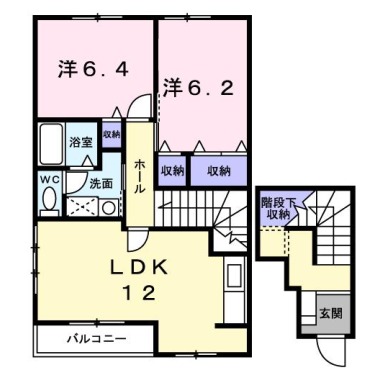 メゾン パサニアA 202の間取り図