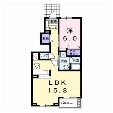 エテルノ A 103の間取り図
