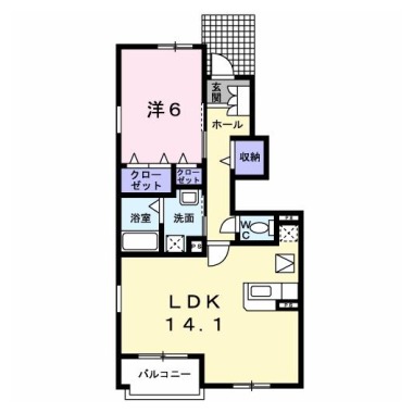 エテルノ A 105の間取り図