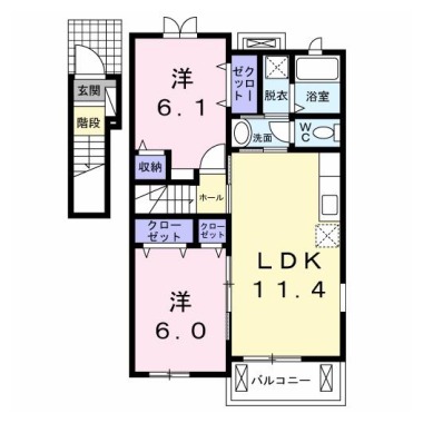 メゾン・フジ 201の間取り図