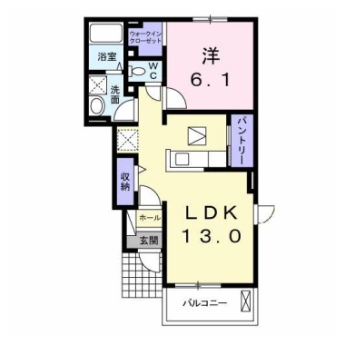 パストラーレ A 103の間取り図