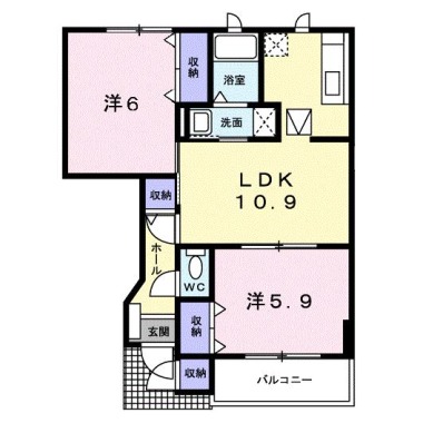 ウィルレジデンスI 101の間取り図