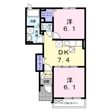 アンシャンテ 103の間取り図