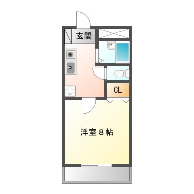 エクラフェリーク 105の間取り図