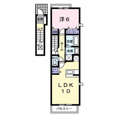 メゾンロアールIII A 201の間取り図