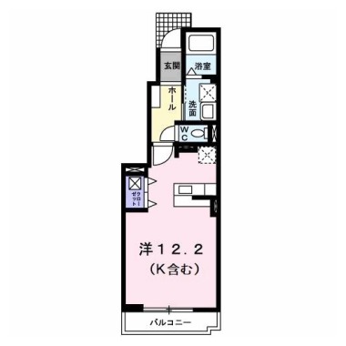 メゾンオーシャンB 102の間取り図