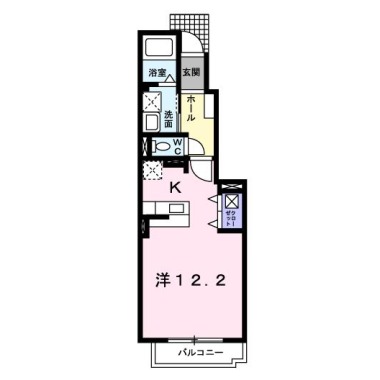 メゾンオーシャンB 103の間取り図