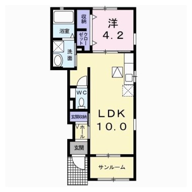 メリー ネスト 102の間取り図