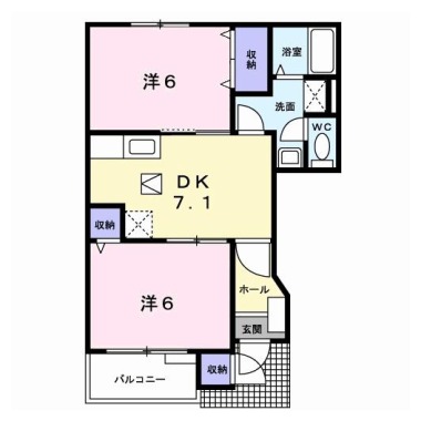 モルゲンレーテ 102の間取り図