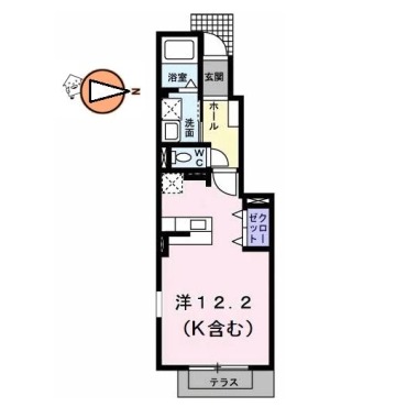 ブライトガーデン B 103の間取り図