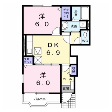 アルカンシエル 101の間取り図