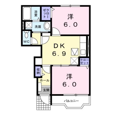 アルカンシエル 103の間取り図