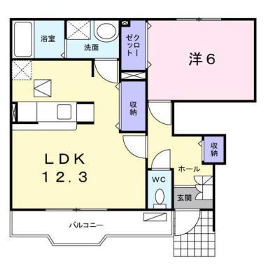 アルカンシエル 105の間取り図