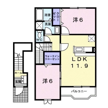 アルカンシエル 203の間取り図