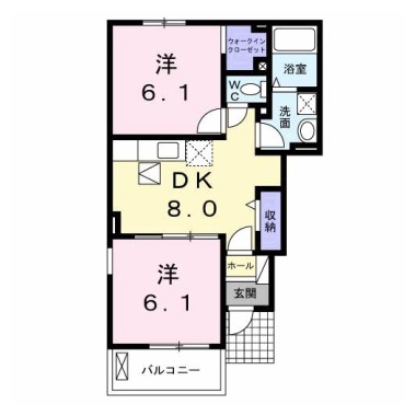 グランセノーテ D 101の間取り図