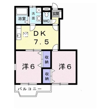 アンジェリオ B 105の間取り図