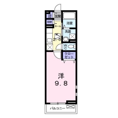 フィオーレI 101の間取り図