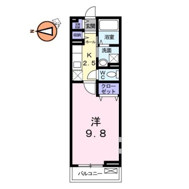 フィオーレI 201の間取り図