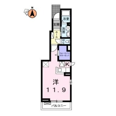 エグレット 101の間取り図