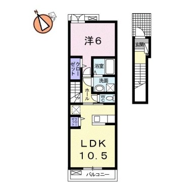 エグレット 202の間取り図