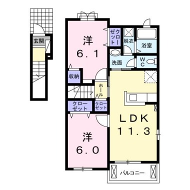 マーヴェラスB 201の間取り図