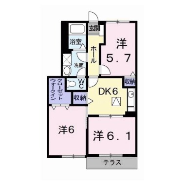 アルバ A 101の間取り図