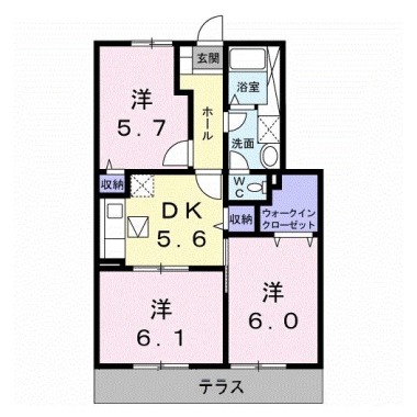 アルバ A 102の間取り図