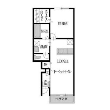 ピース・ブリーゼ 106の間取り図