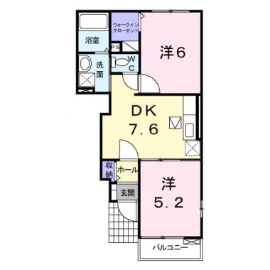 レモングラス A 103の間取り図