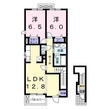 サンモリッツ A 202の間取り図