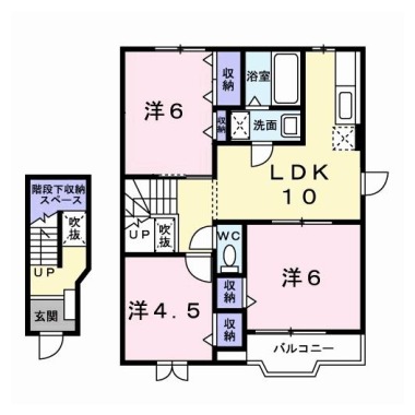 グレイスランド鳴門B 205の間取り図