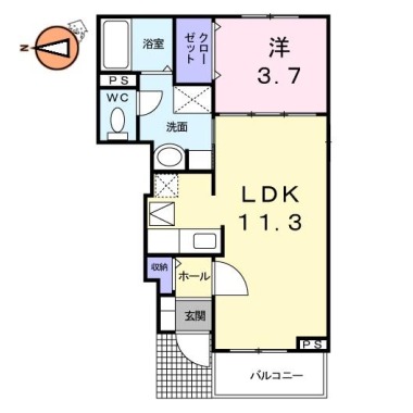 グロリア 102の間取り図