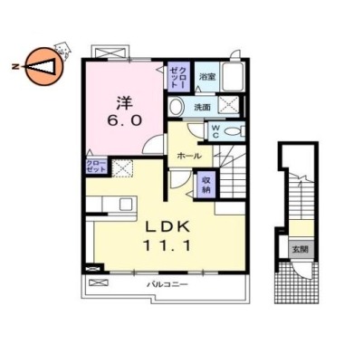 グロリア 205の間取り図