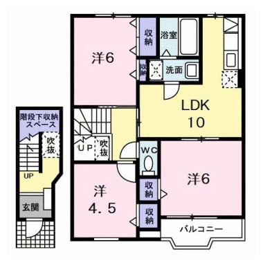 アビテ雅 B 202の間取り図