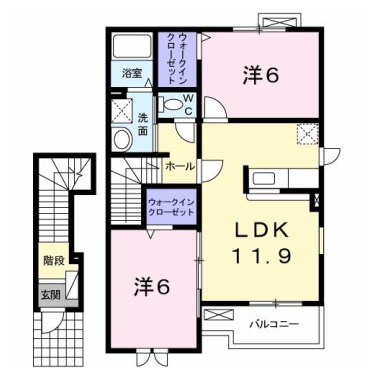 ヴェル ドゥーラ V 203の間取り図