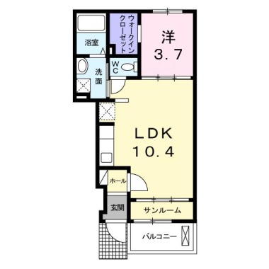 アクテュエル・メゾン・CA A 102の間取り図